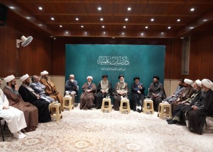 استقبال سماحة السيد محمد جواد الشبيري وجمع من الفضلاء